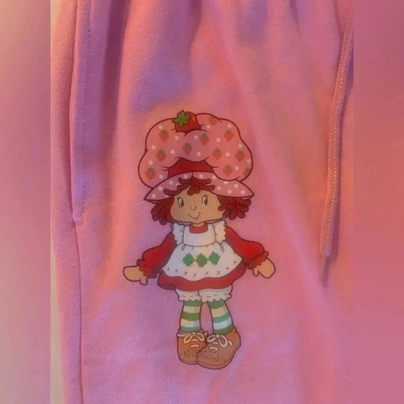 STRAWBERRY Shortcake Sweatpants  Color Pink Size XS - Picture 3 of 7